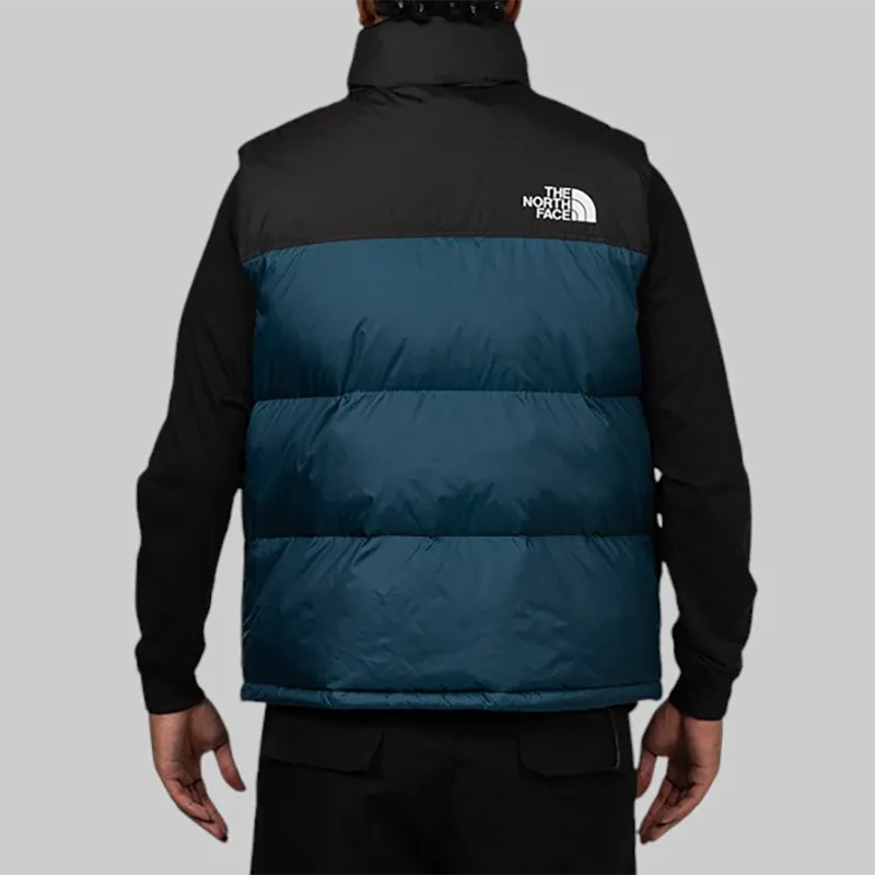 1996 Retro Nuptse Vest - Midnight Petrol/TNF Black