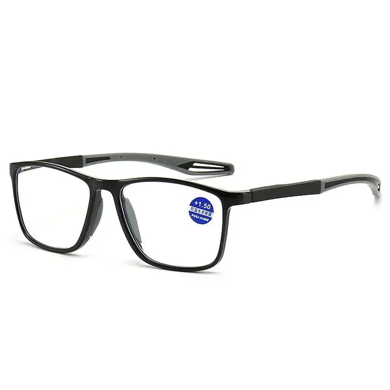 2023 Silicone Frame Sports Reading Glasses for Mens Anti Blue Light Ultra-Light Presbyopia Glasses очки для чтения мужские