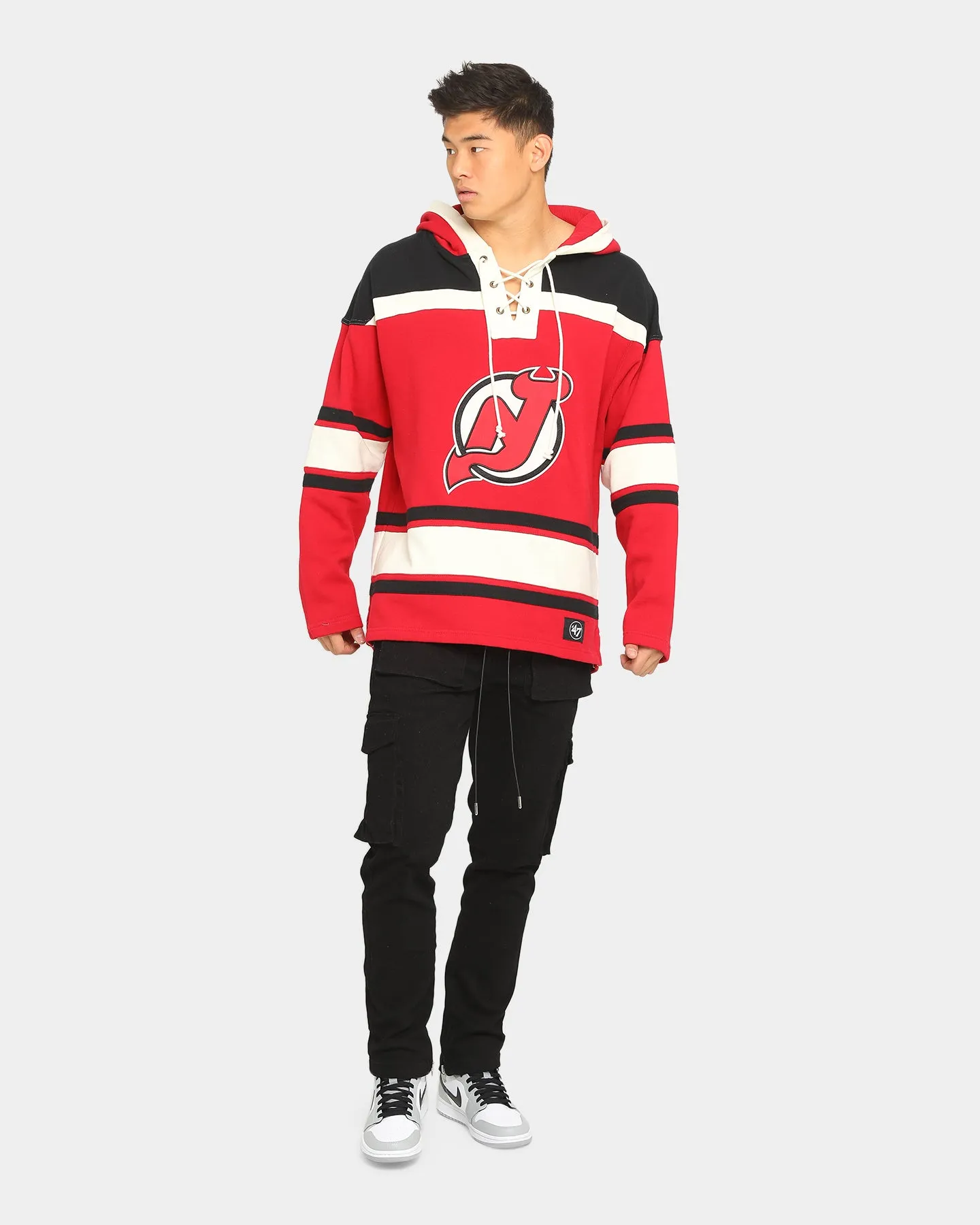 47 Brand New Jersey Devils Superior Lacer Hoodie Red