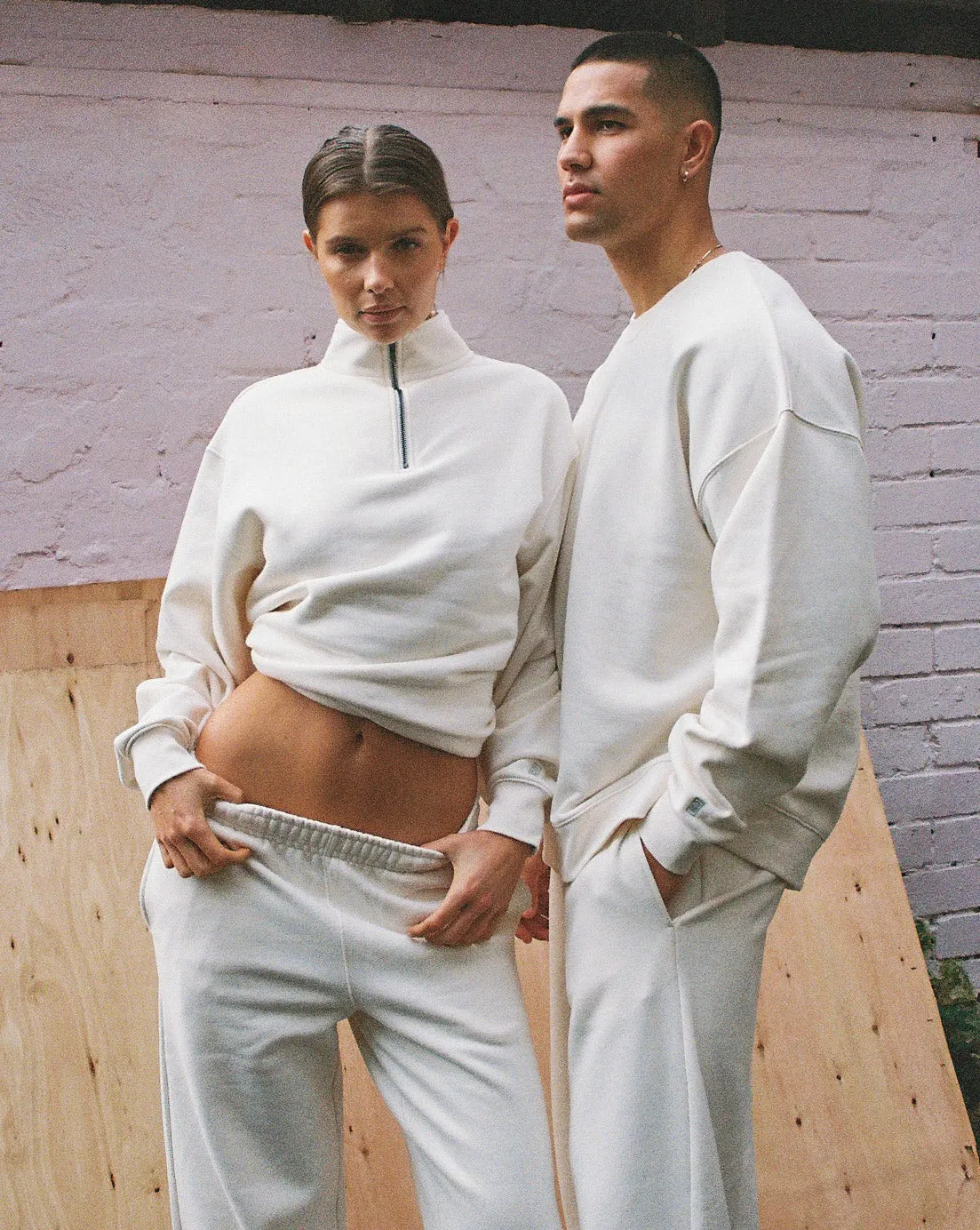 Alfie Zip Jumper Cream