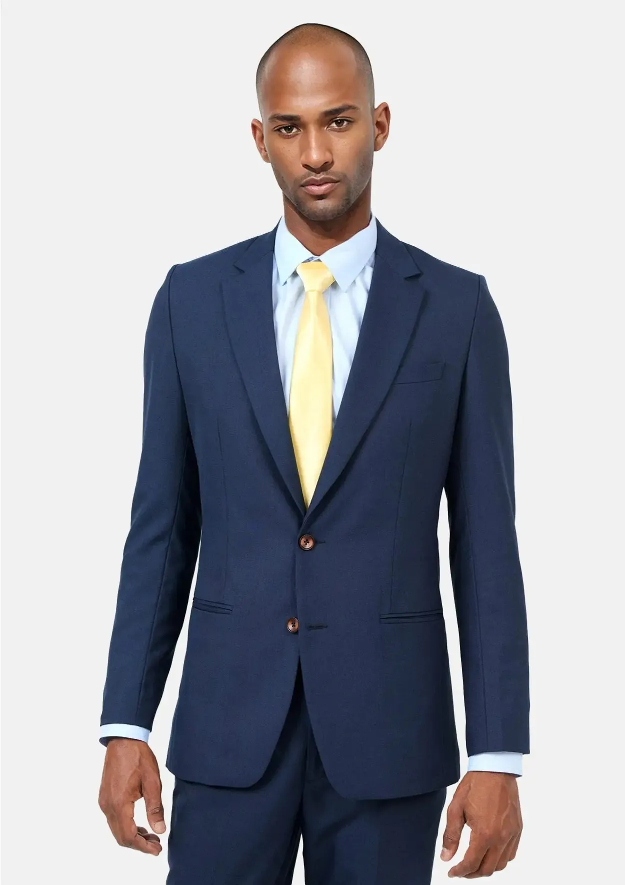 Astor Deep Blue Sharkskin Jacket