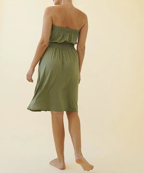 BAMBOO TUBE DRESS KNEE LENGTH * Online Only*