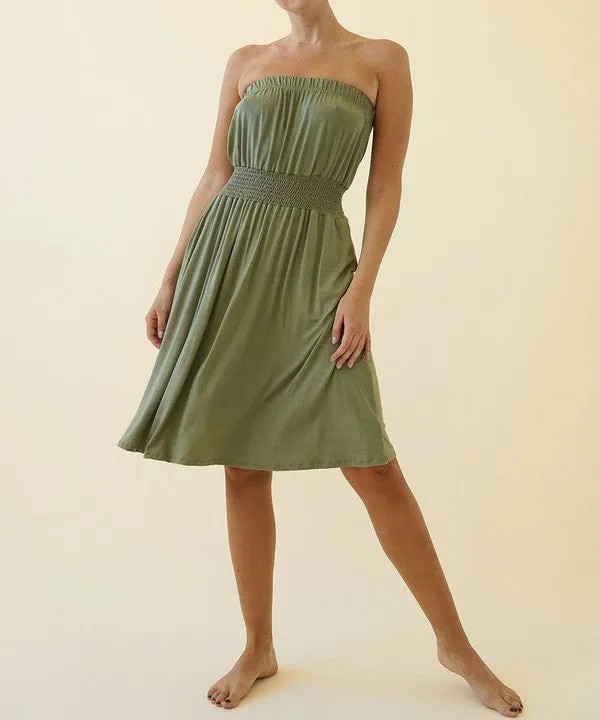 BAMBOO TUBE DRESS KNEE LENGTH * Online Only*