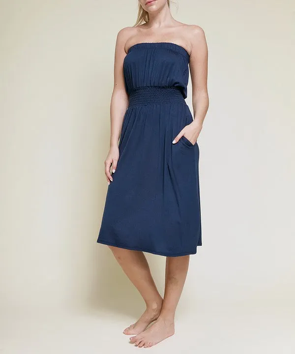 BAMBOO TUBE DRESS KNEE LENGTH * Online Only*