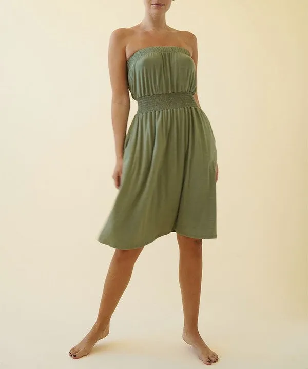 BAMBOO TUBE DRESS KNEE LENGTH * Online Only*
