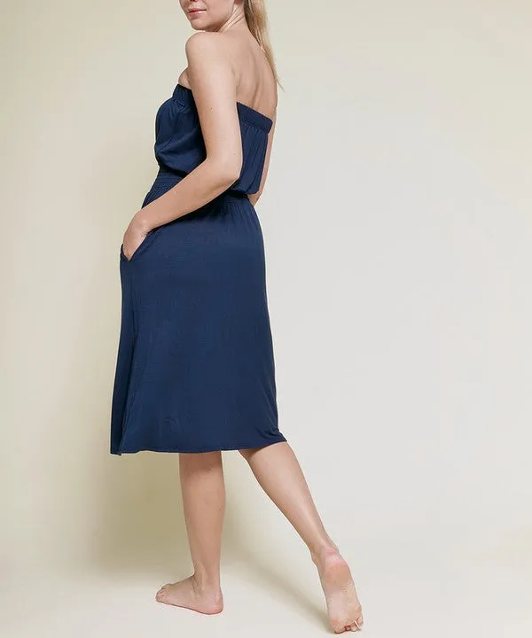 BAMBOO TUBE DRESS KNEE LENGTH * Online Only*
