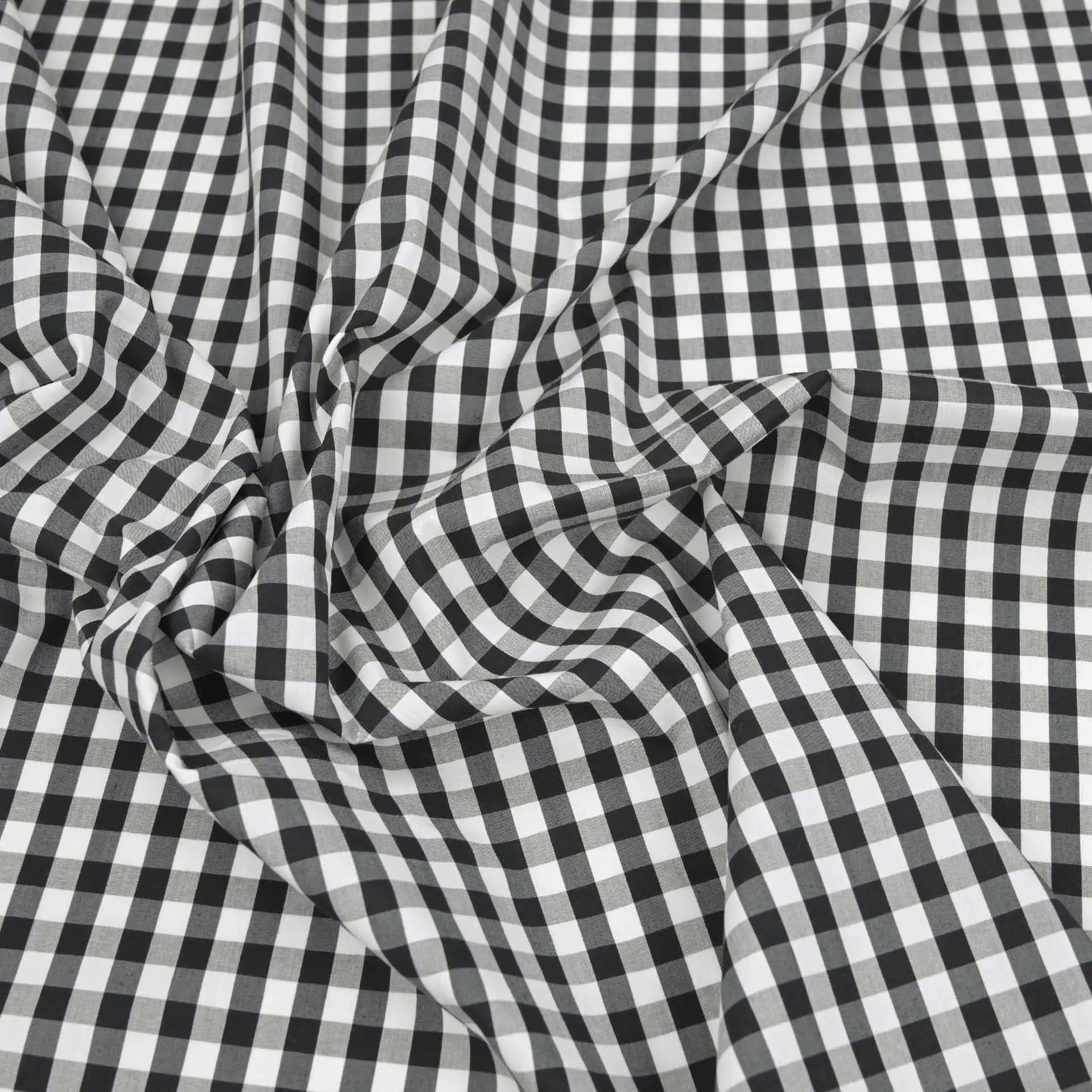 Black and White Check Fabric 367
