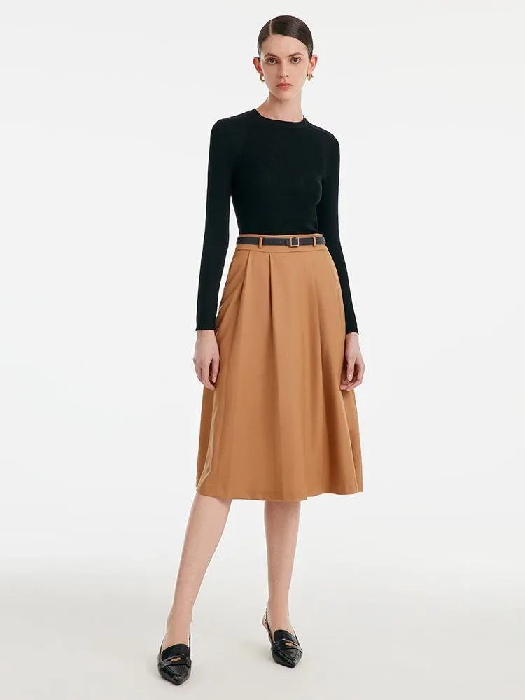 Black Woolen Bottom Sweater