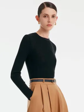 Black Woolen Bottom Sweater