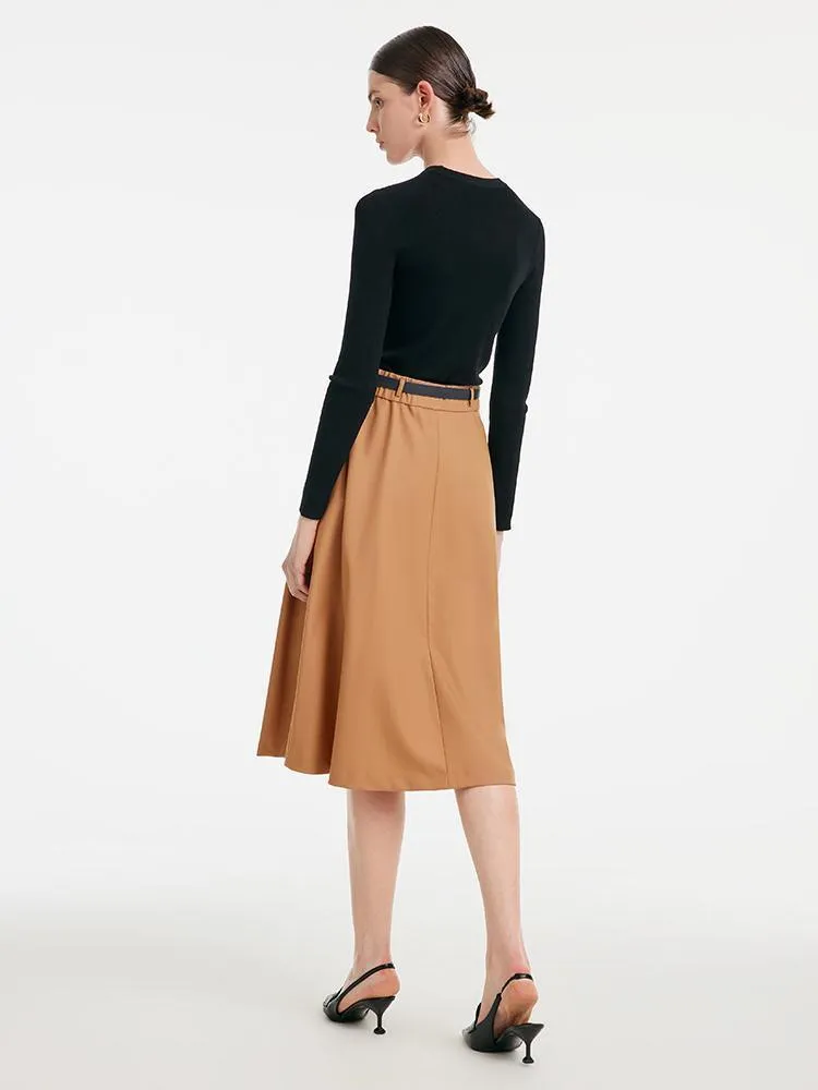 Black Woolen Bottom Sweater