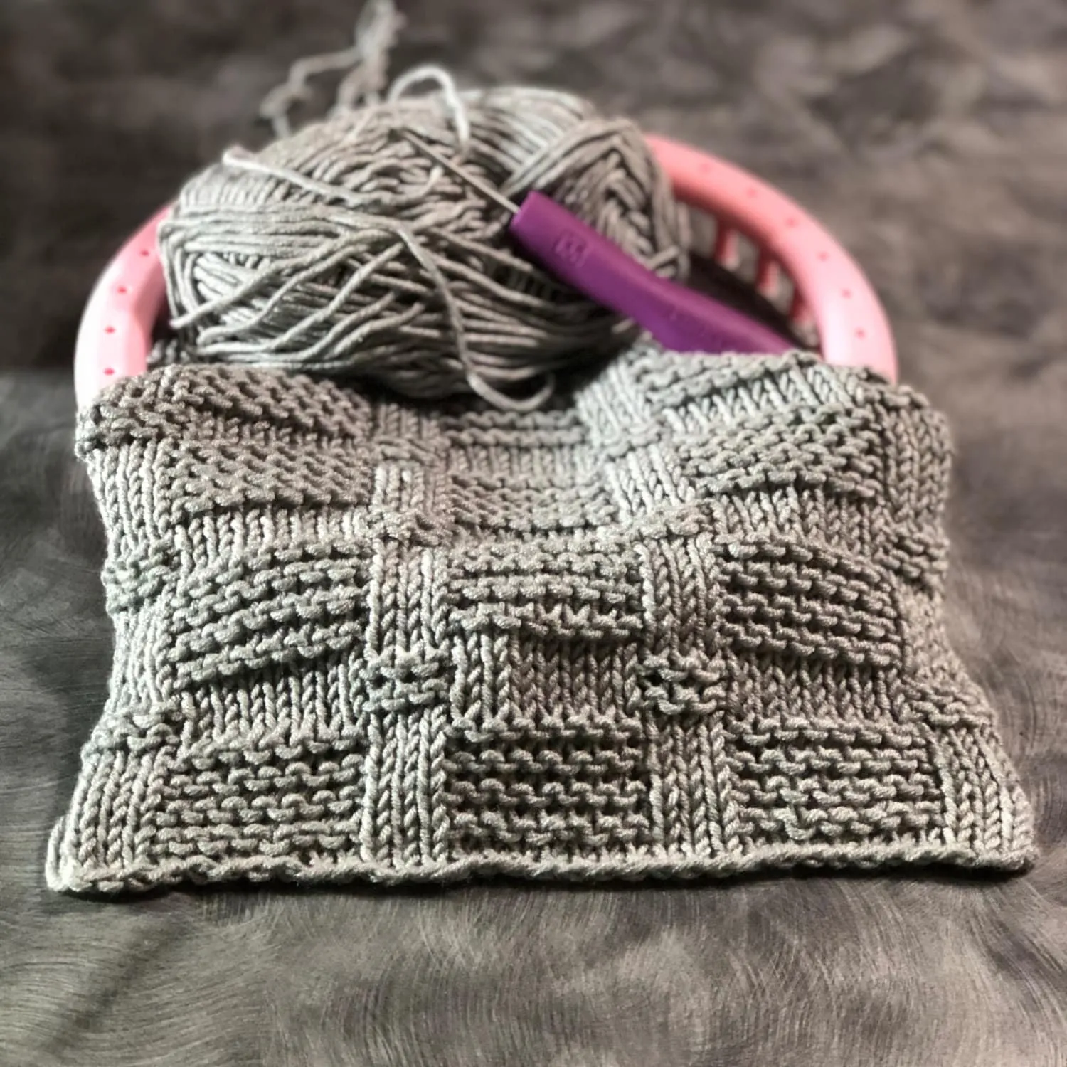 Blocks Stitch Scarf Pattern