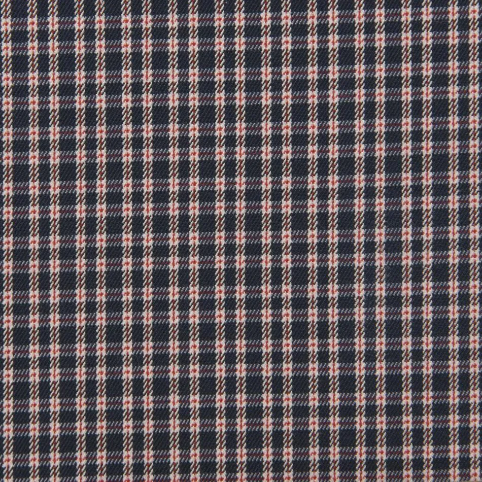 Blue Check Twill Fabric 1325