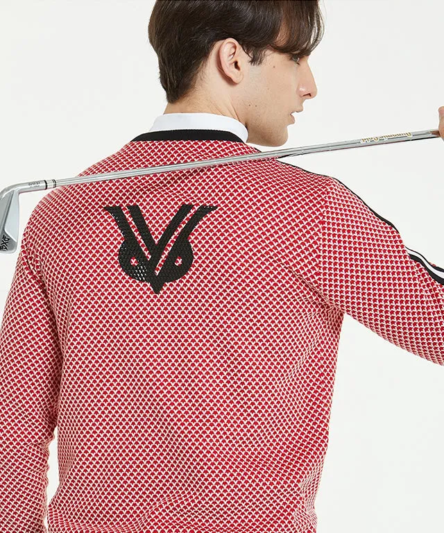 Bobo Jacquard Windproof Round Sweat - Red