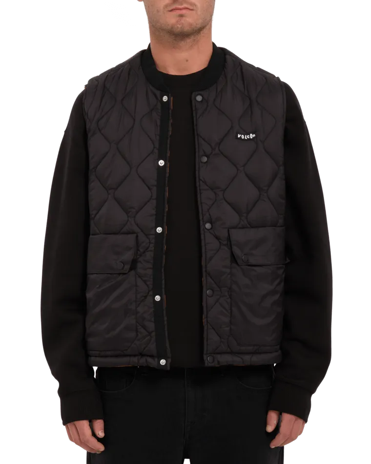 Bowered Gilet in Bitter Chocolate