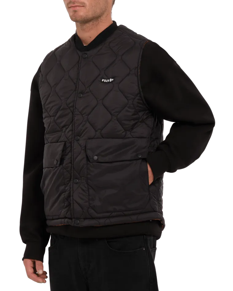 Bowered Gilet in Bitter Chocolate