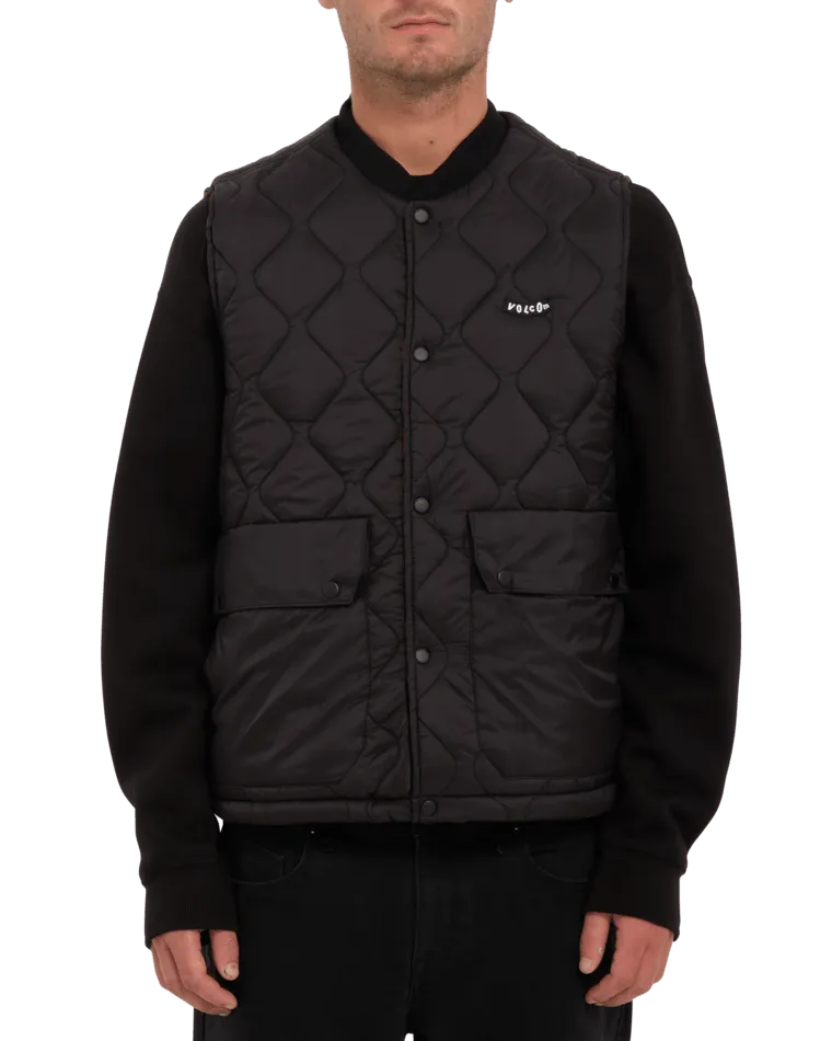 Bowered Gilet in Bitter Chocolate