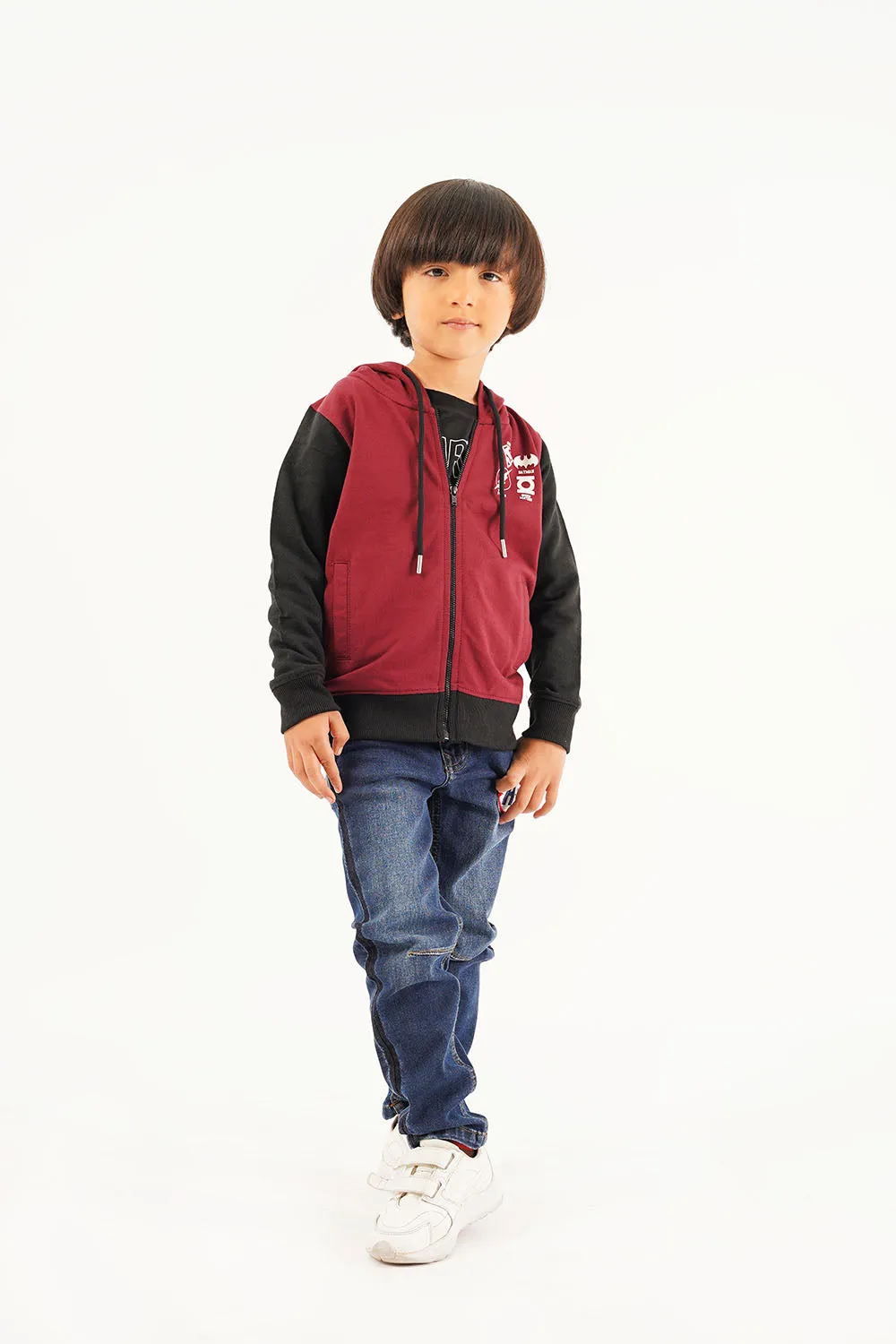 Boy's Front Zip Hoodie