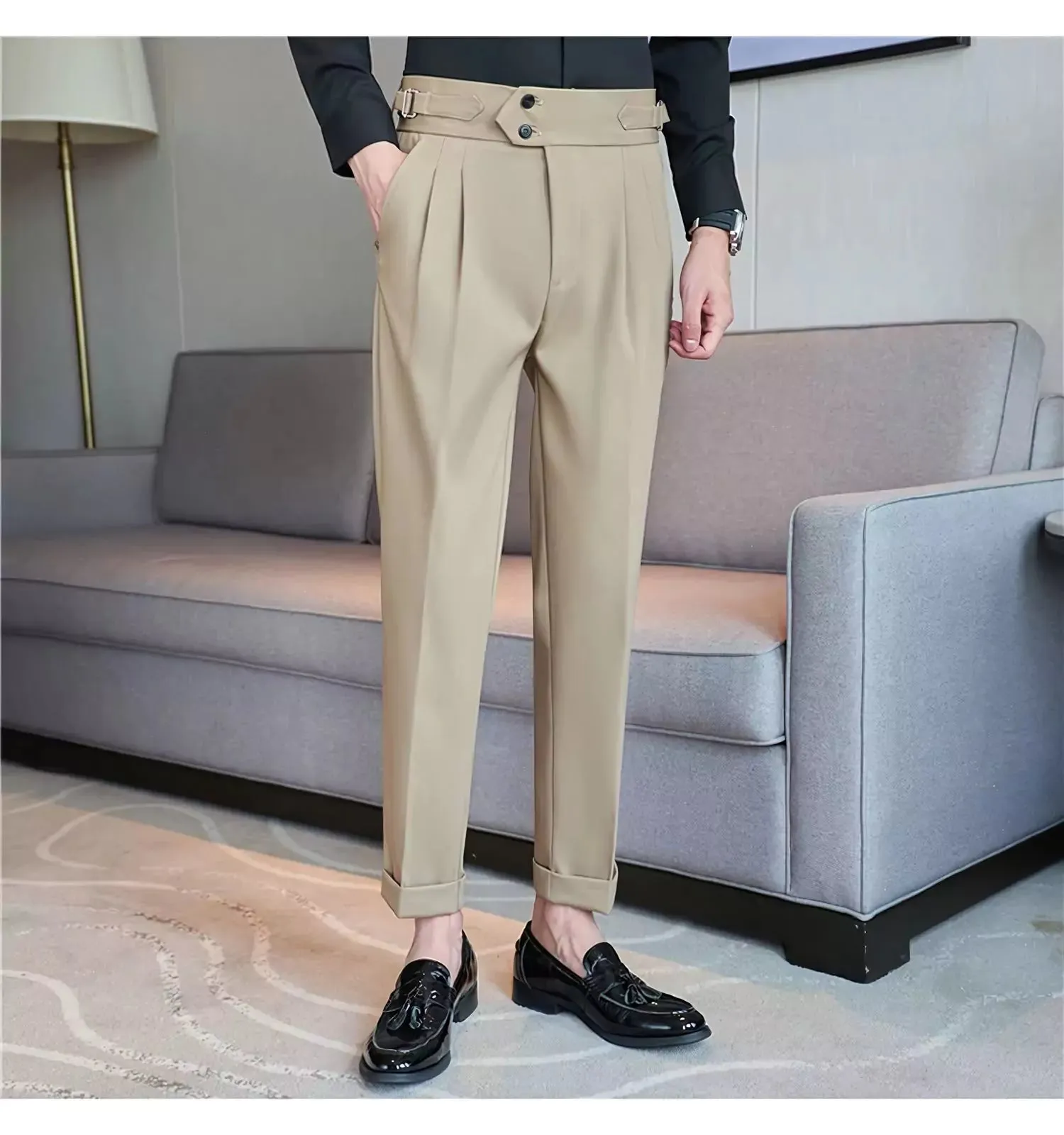 British Style Men's Dress Trousers