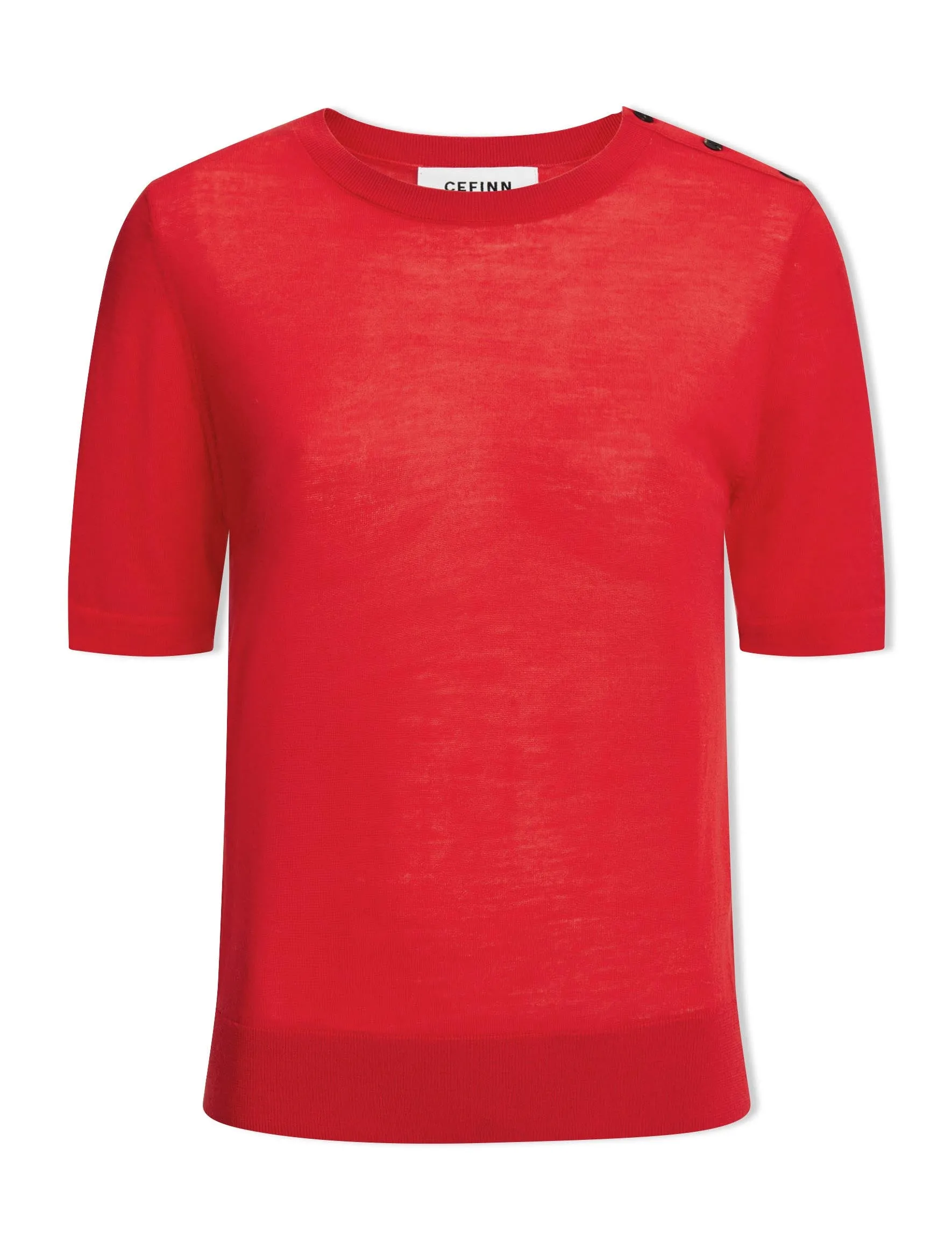 Brooke Merino Wool Jumper - Crimson