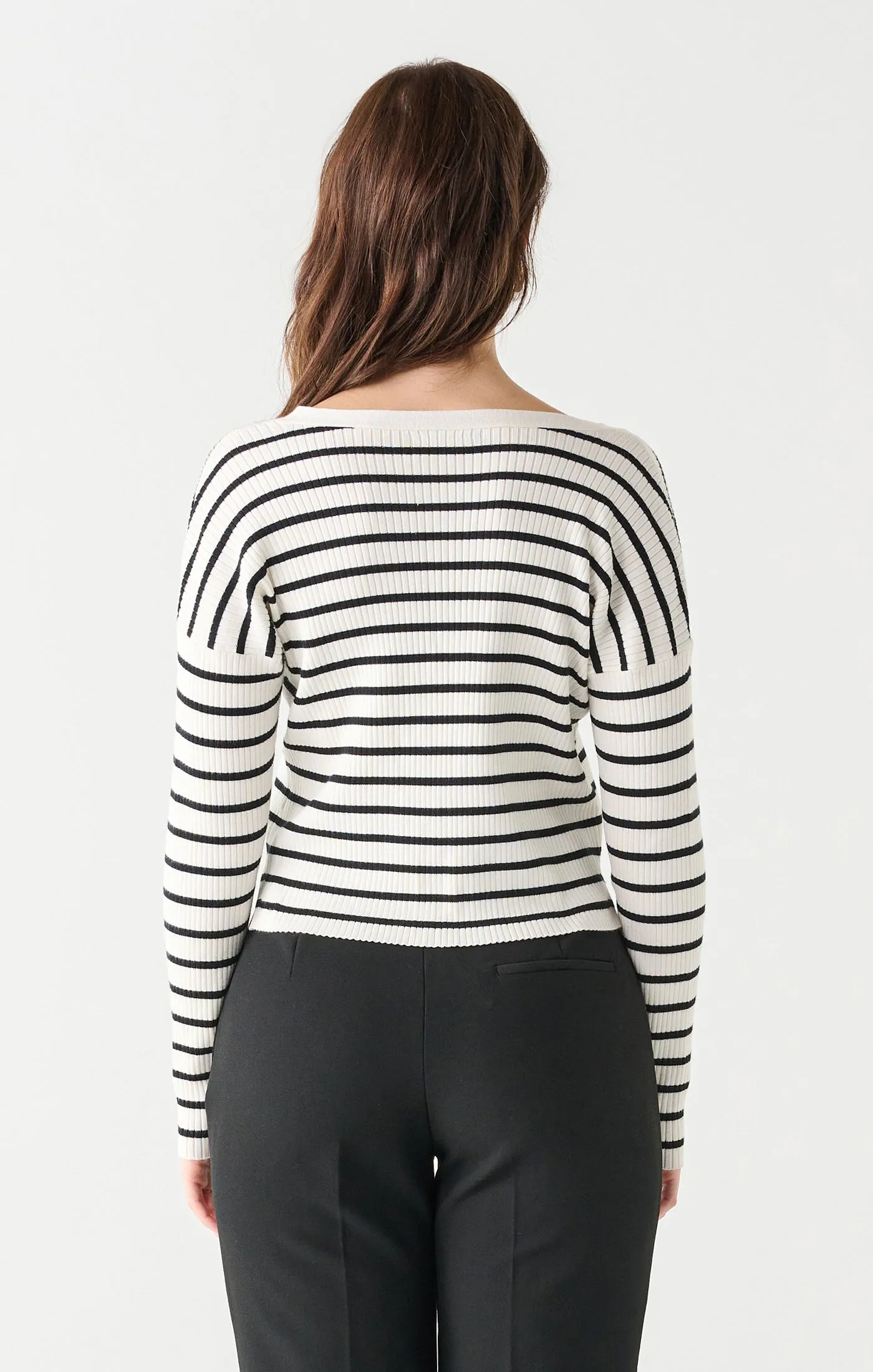 BT2327252 Ribbed Stripe Cardigan