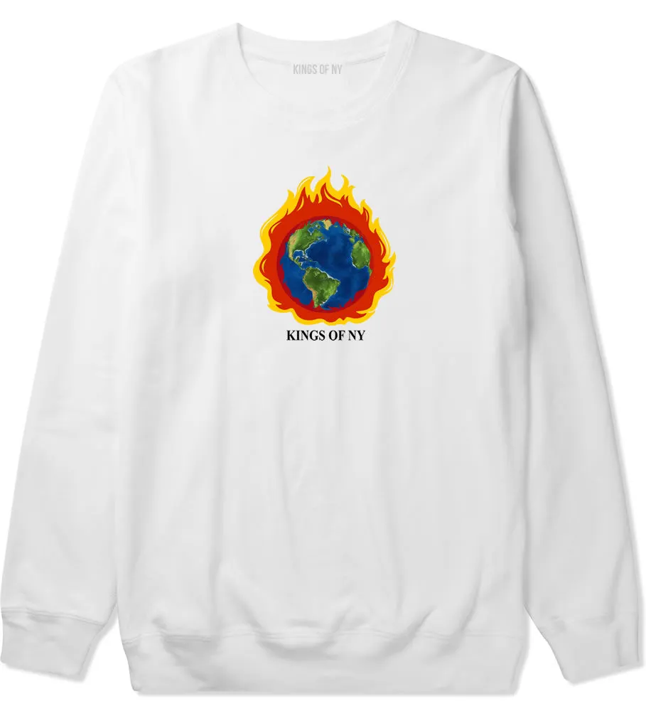 Burning Earth Mens Crewneck Sweatshirt