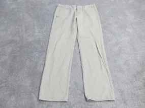 Calvin Klein Mens Straight Leg Chino Pant Mid Rise Pockets Beige Size W32XL32