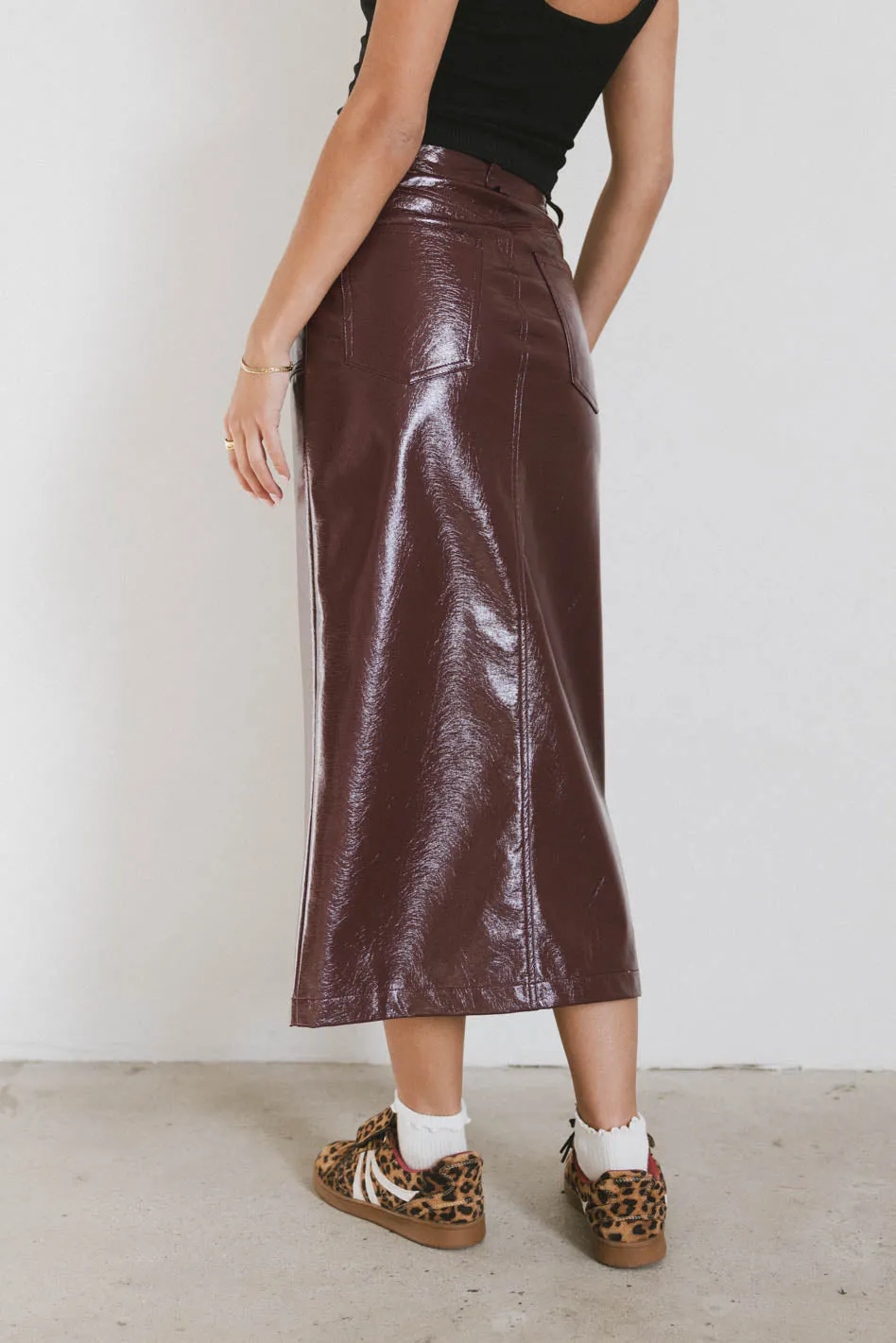 Candice Vegan Leather Skirt