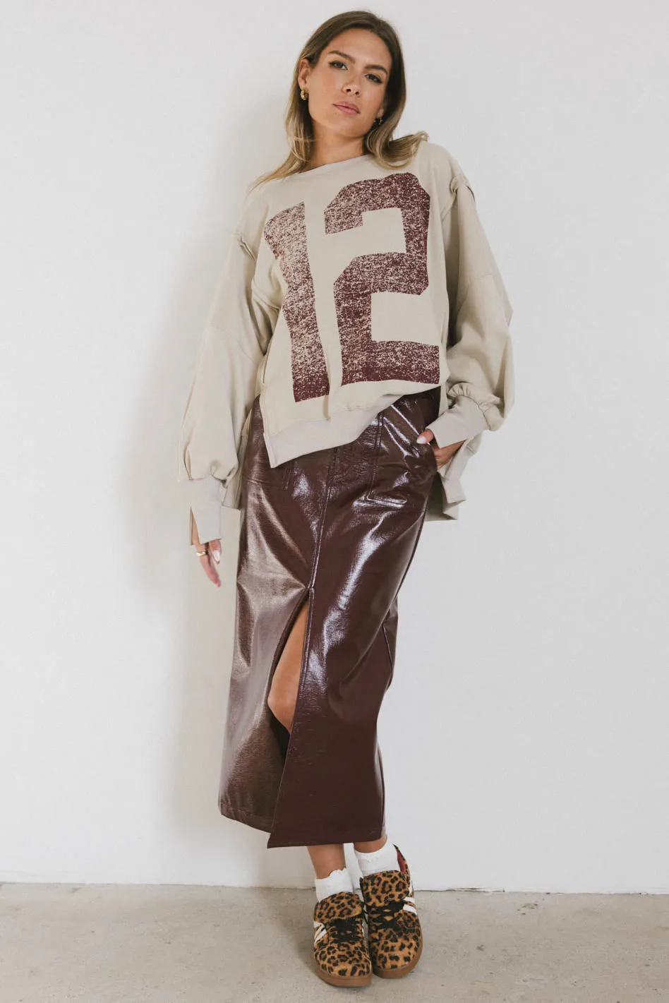 Candice Vegan Leather Skirt