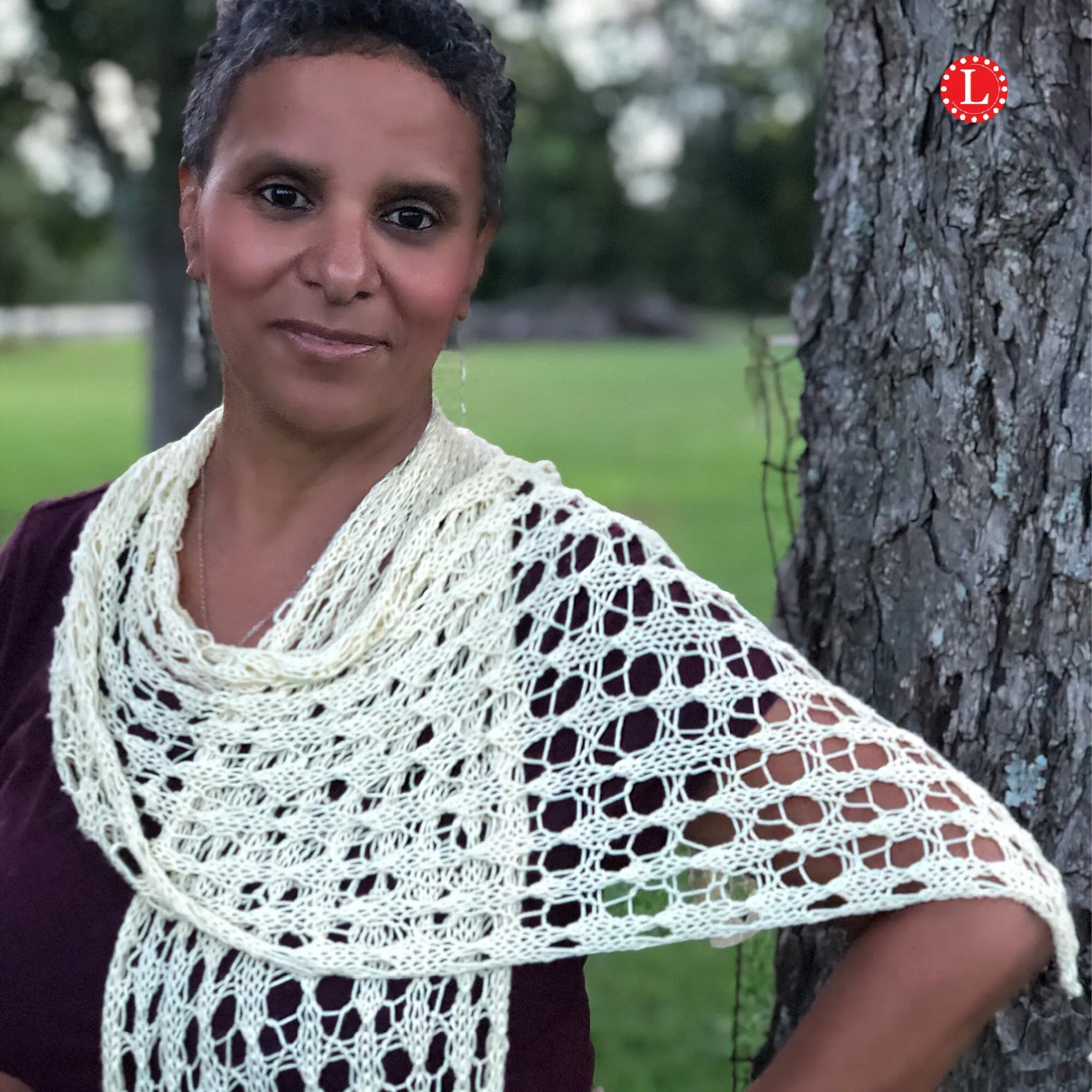 Center Double Decrease Lace Crop Top Cover Poncho Pattern