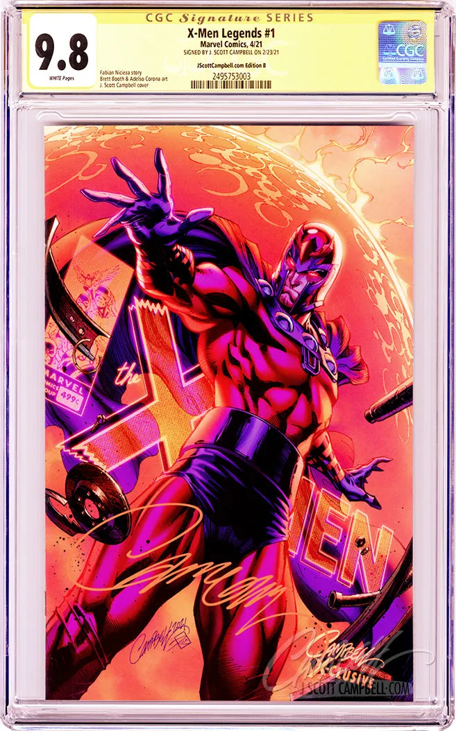 CGC 9.8 SS X-Men Legends #1 JSC EXCLUSIVE cover B