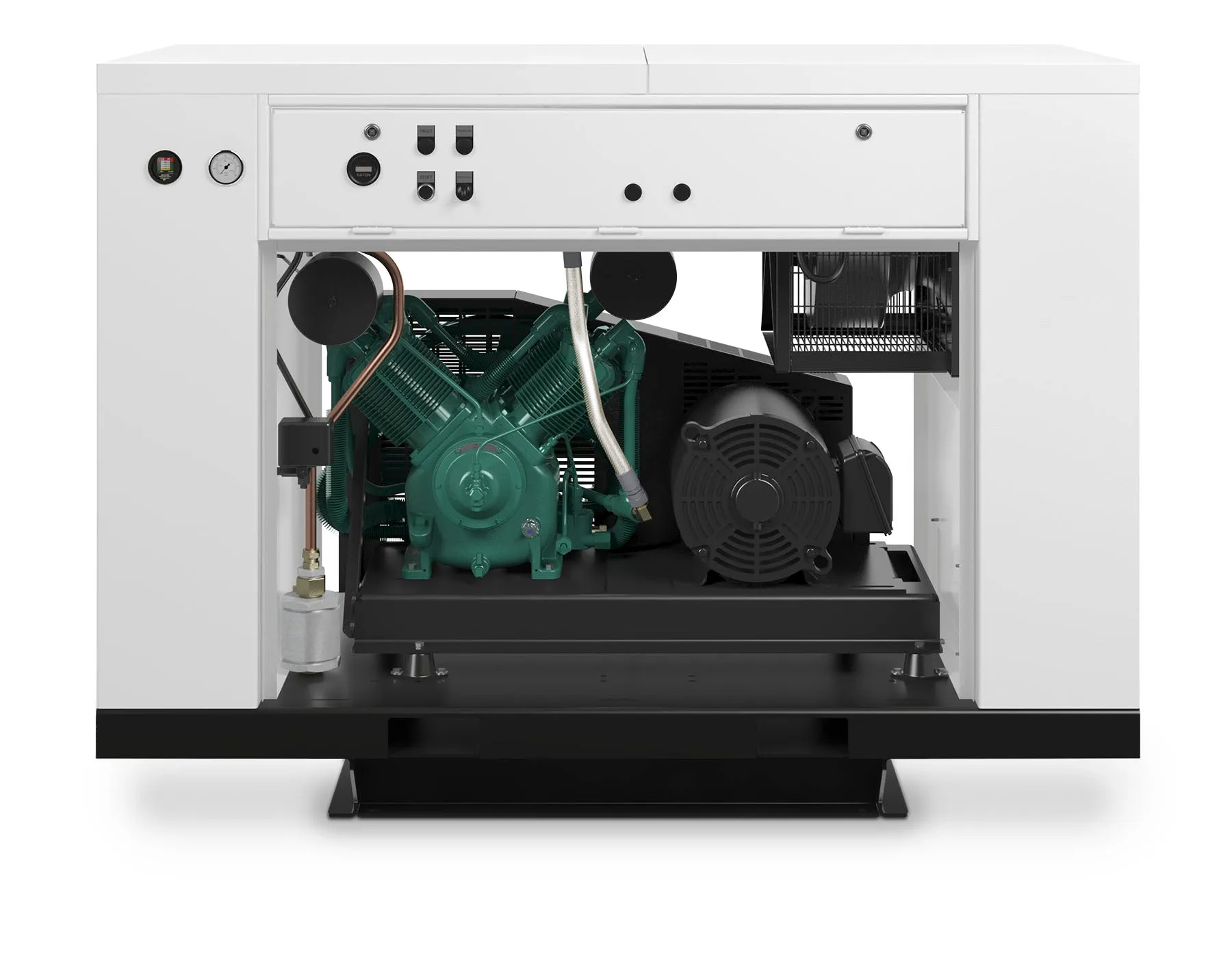 Champion HQR10-12 Revolution 10hp Quiet Enclosed Reciprocating Air Compressor, 120 Gallon Air Receiver, 33.5 CFM @ 175 PSI, 62 dBa