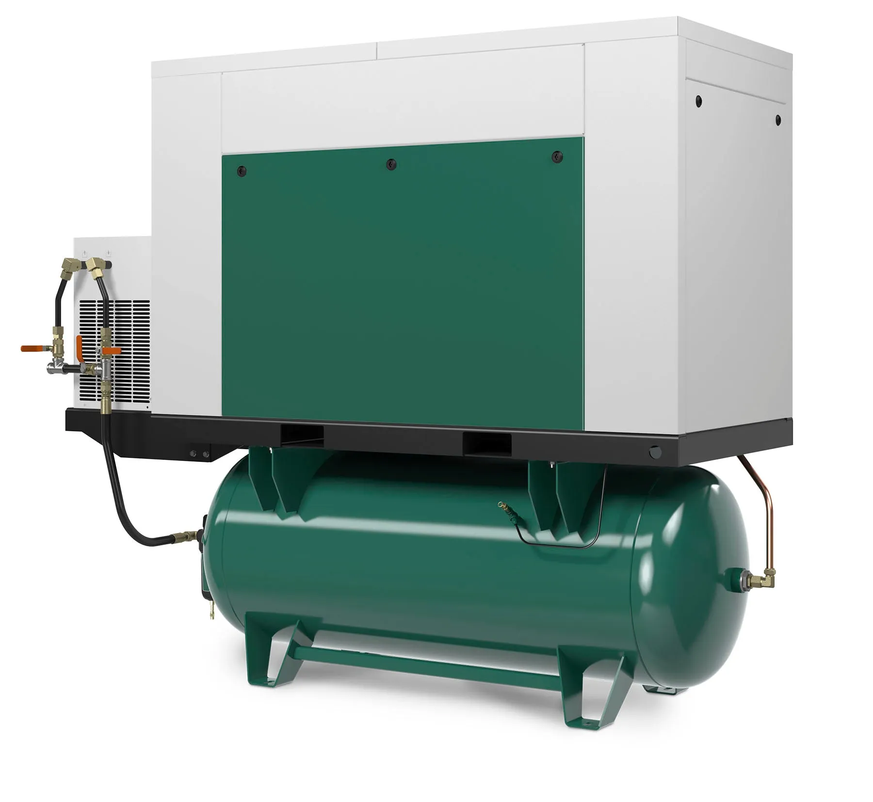Champion HQR10-12 Revolution 10hp Quiet Enclosed Reciprocating Air Compressor, 120 Gallon Air Receiver, 33.5 CFM @ 175 PSI, 62 dBa