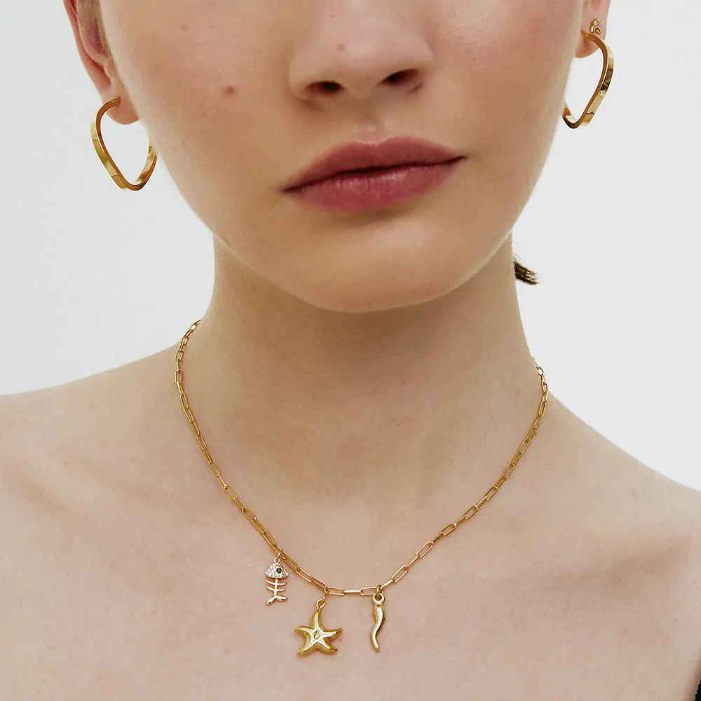 CHARM SHINY FISHBONE
