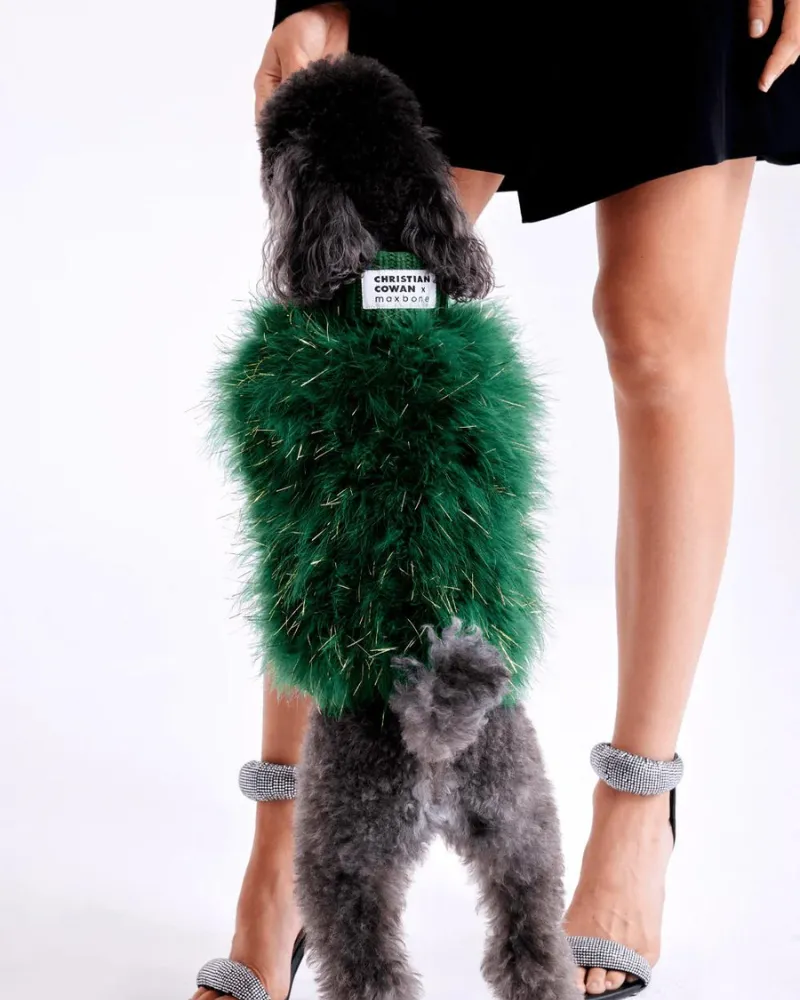 Christian Cowan Holiday Glitz Jumper Dog Sweater