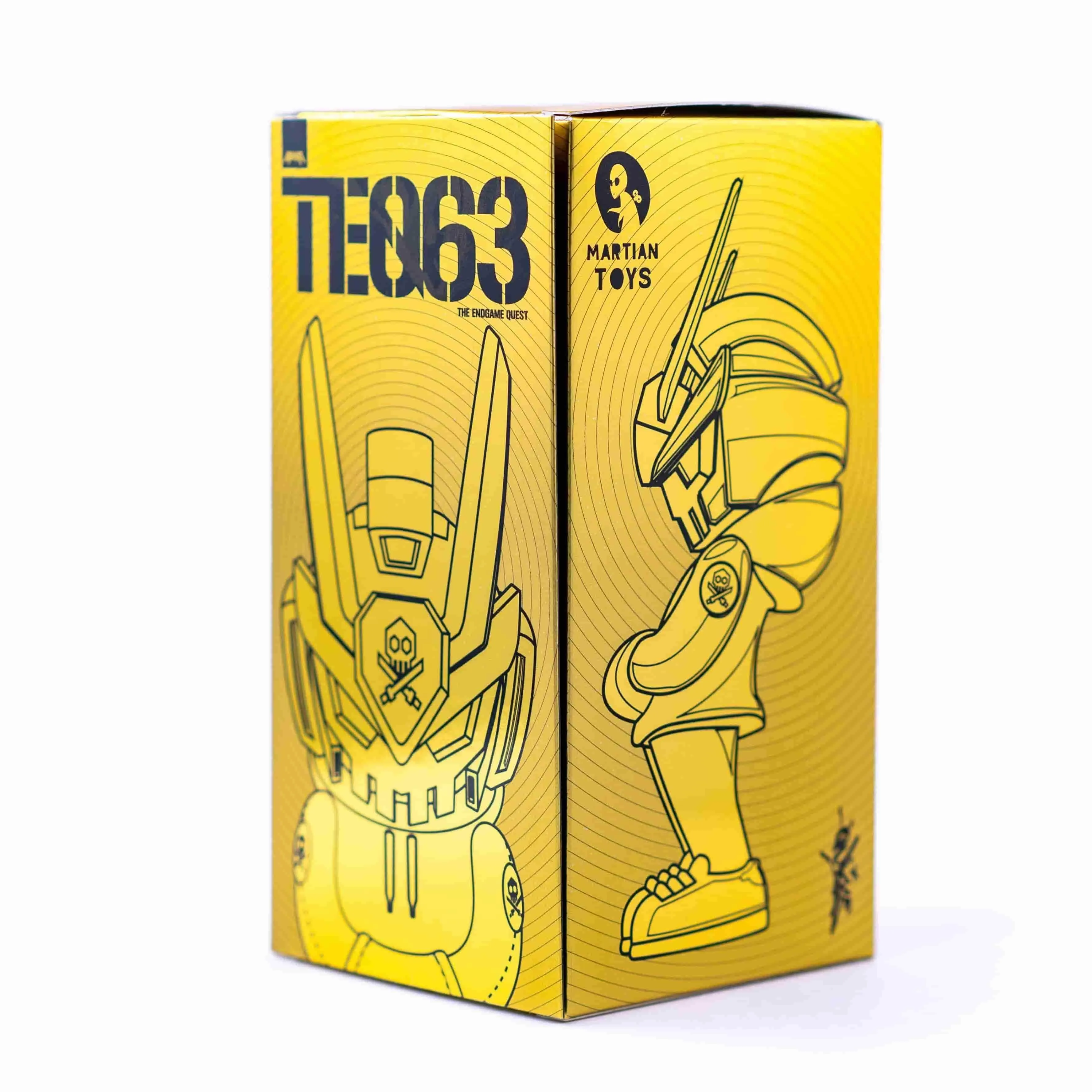 CORE EDITION TEQ 63 Ghost Mode White - 6 Inch Medium Figure by Martian Toys x Quiccs