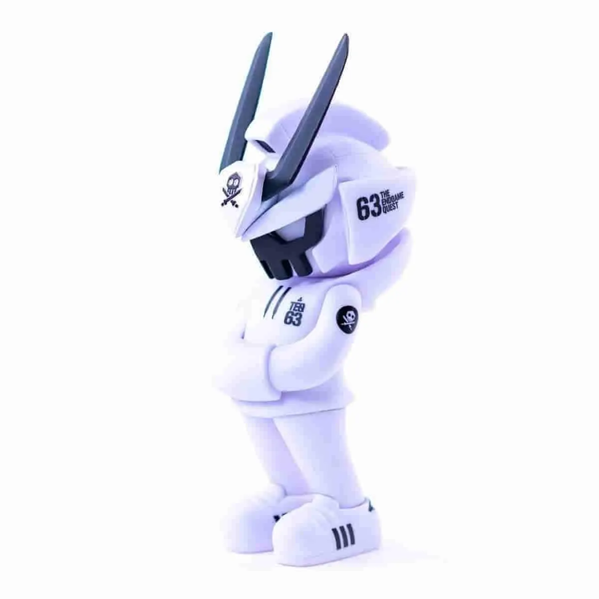 CORE EDITION TEQ 63 Ghost Mode White - 6 Inch Medium Figure by Martian Toys x Quiccs