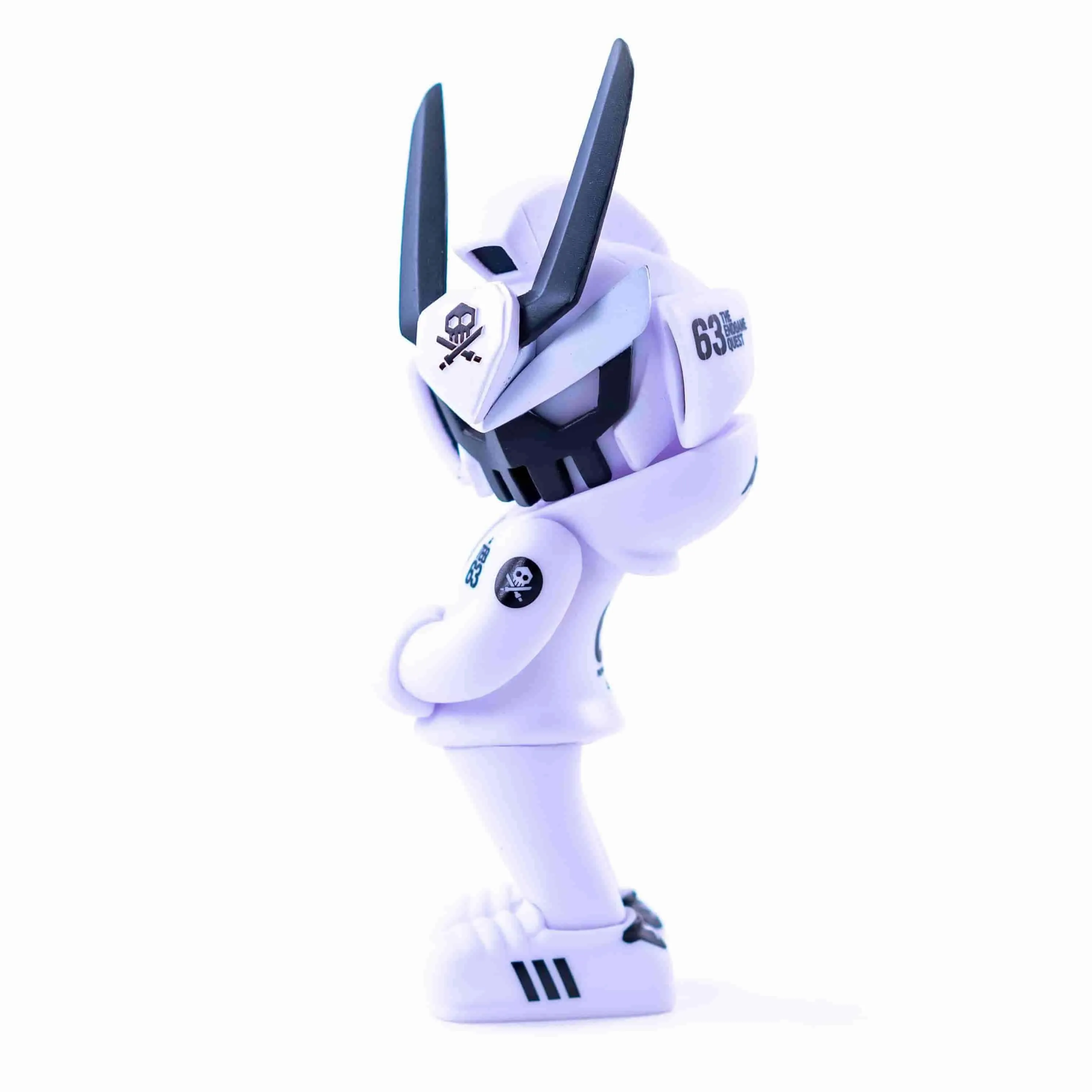 CORE EDITION TEQ 63 Ghost Mode White - 6 Inch Medium Figure by Martian Toys x Quiccs
