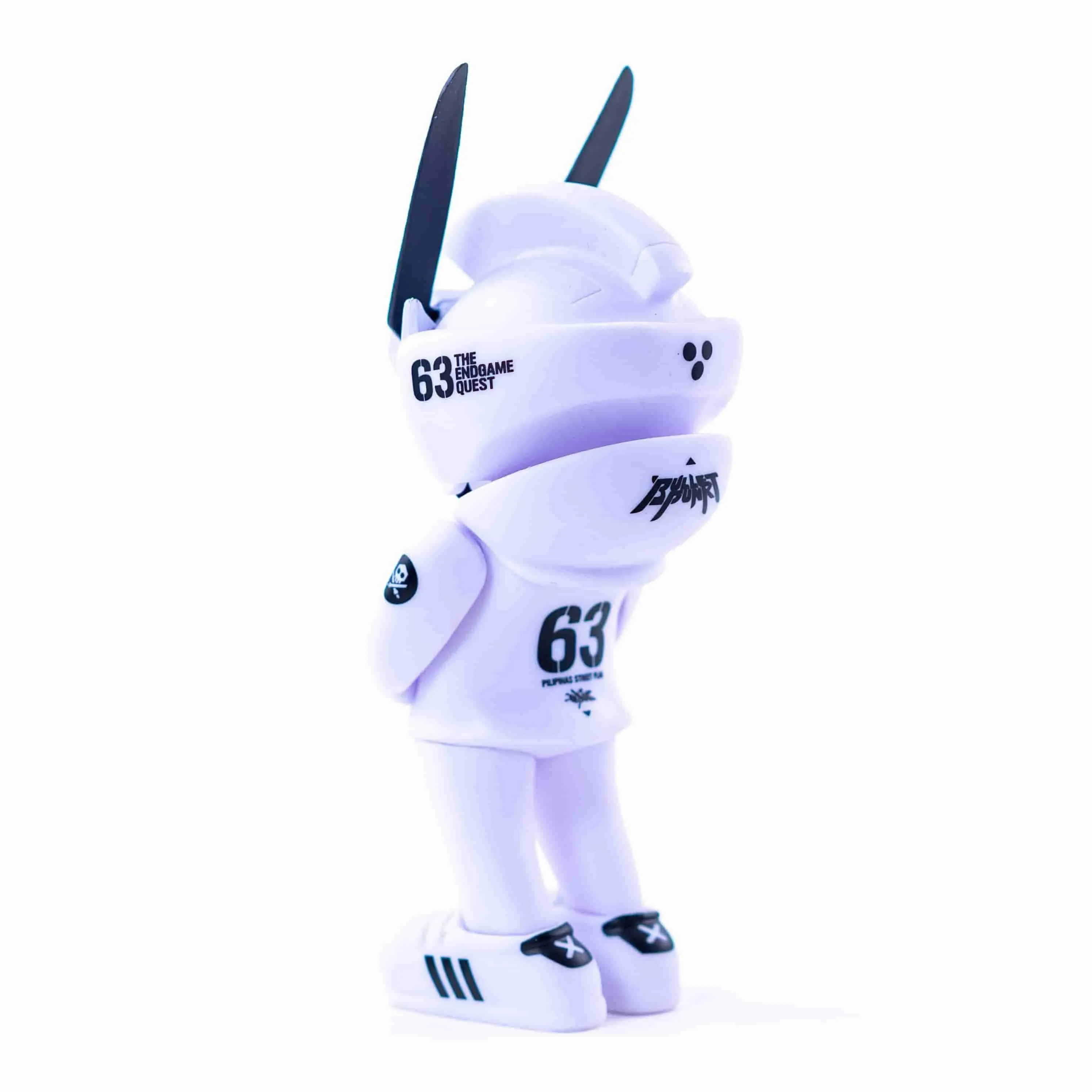CORE EDITION TEQ 63 Ghost Mode White - 6 Inch Medium Figure by Martian Toys x Quiccs