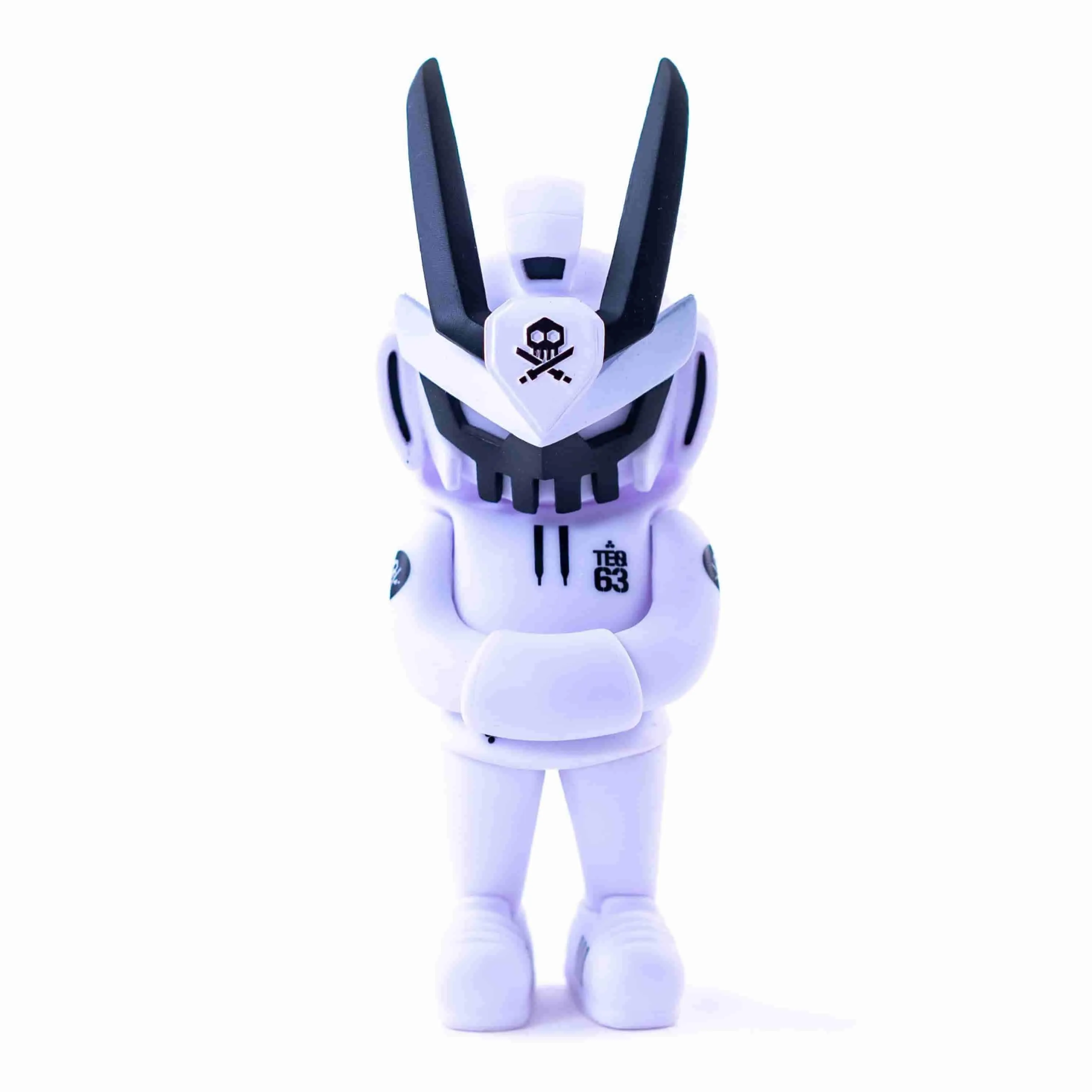 CORE EDITION TEQ 63 Ghost Mode White - 6 Inch Medium Figure by Martian Toys x Quiccs