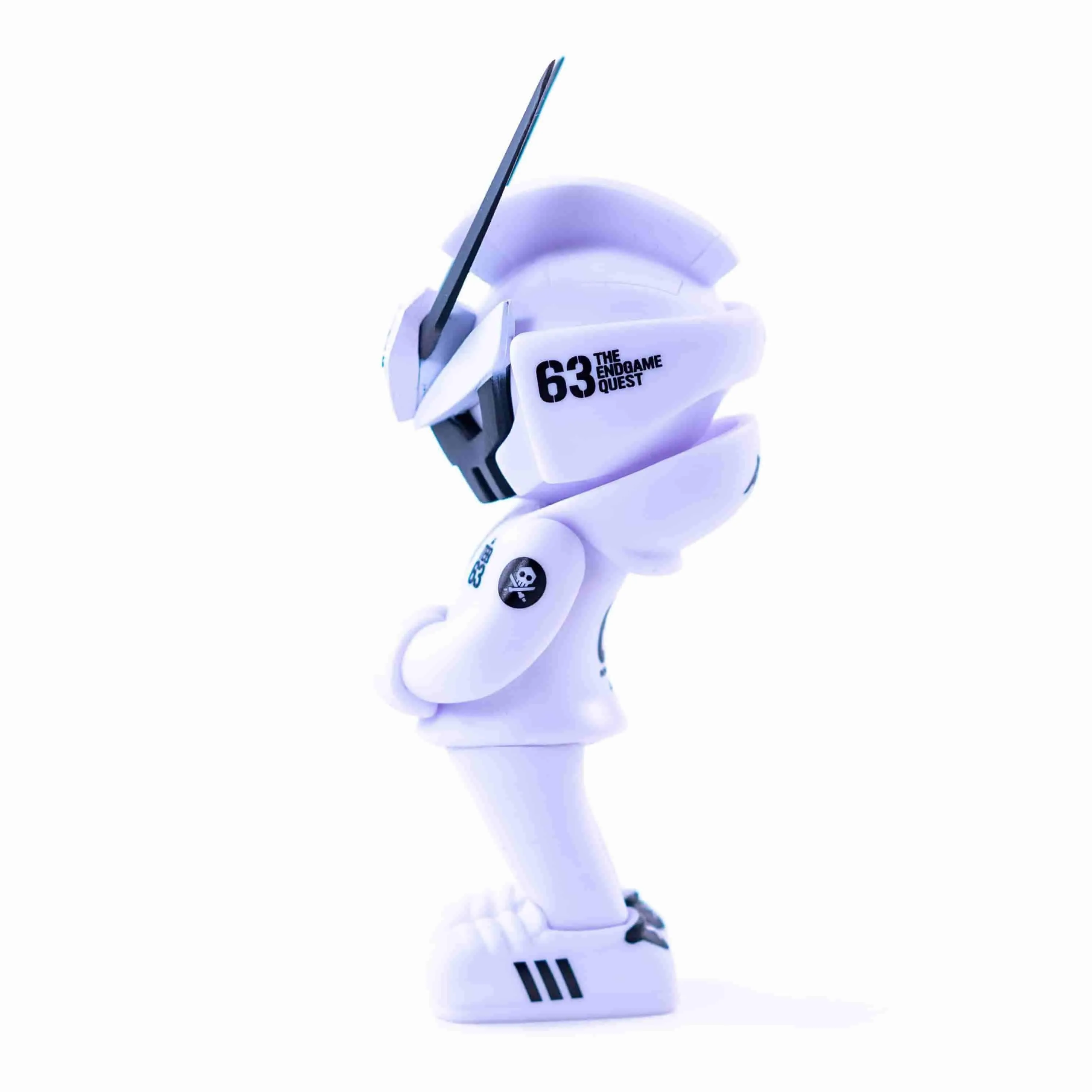 CORE EDITION TEQ 63 Ghost Mode White - 6 Inch Medium Figure by Martian Toys x Quiccs
