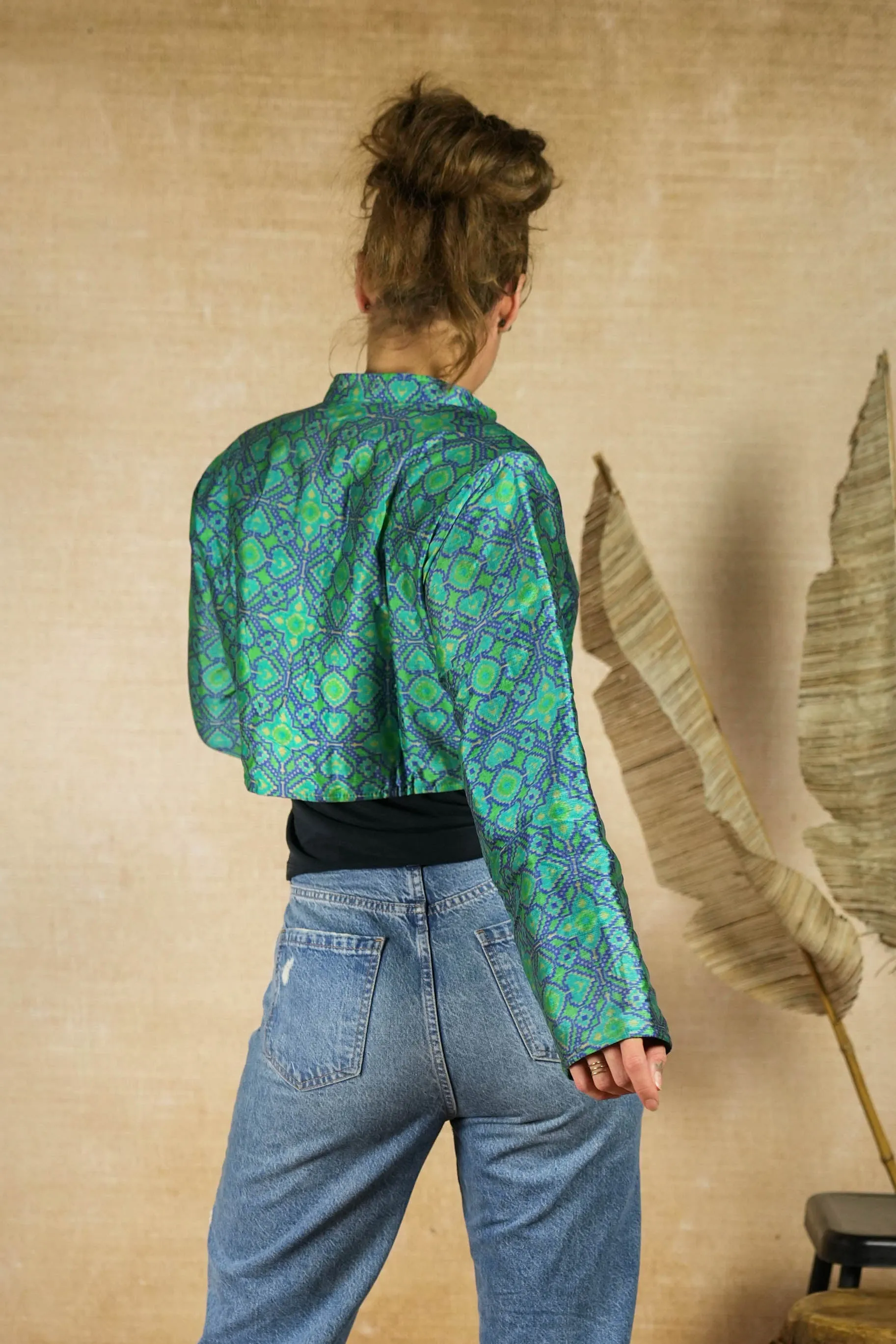 Cropped Jacket 'Yugen' Padded | XXS-M - With imperfection
