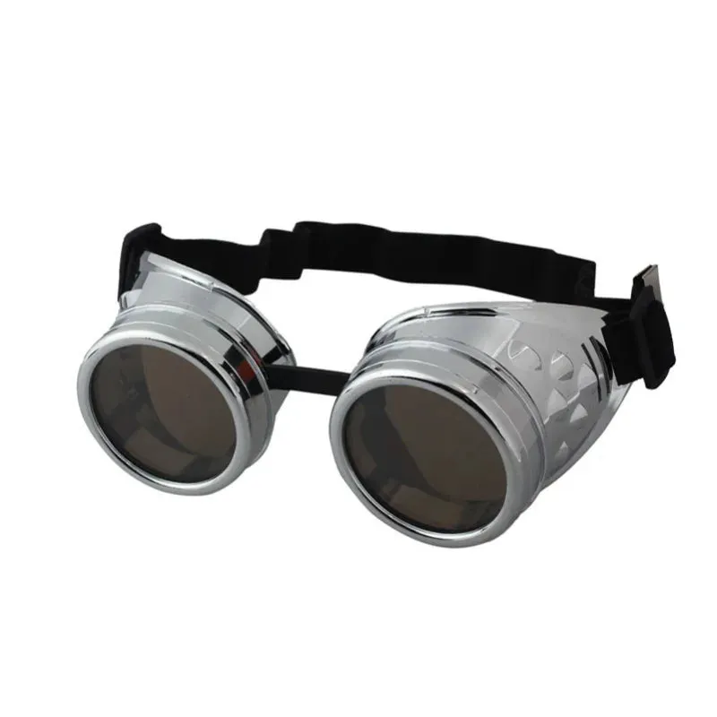 CRSD 2022  Punk Glasses Steampunk Goggles Vintage Style Personality Sunglasses Welding Cosplay Brand Designer Glasses