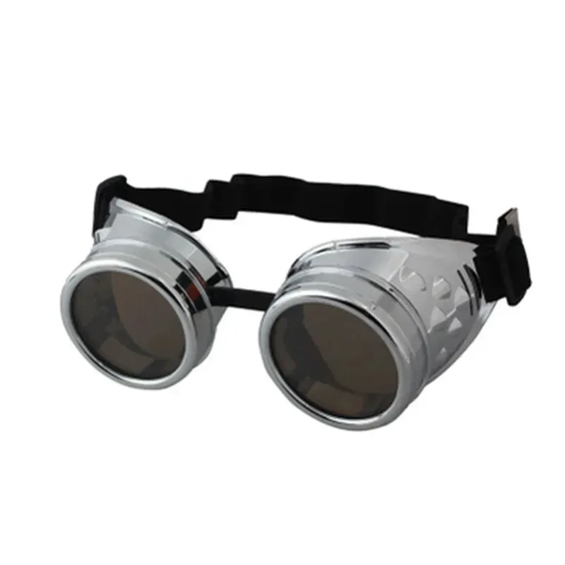 CRSD 2022  Punk Glasses Steampunk Goggles Vintage Style Personality Sunglasses Welding Cosplay Brand Designer Glasses