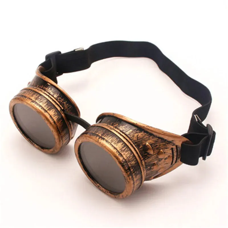 CRSD 2022  Punk Glasses Steampunk Goggles Vintage Style Personality Sunglasses Welding Cosplay Brand Designer Glasses