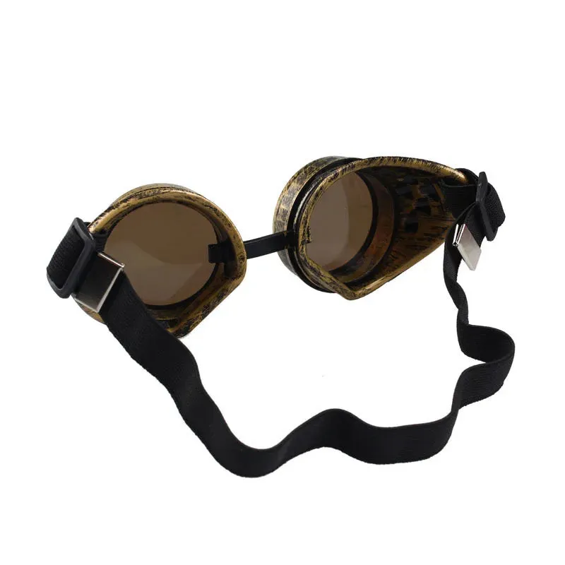 CRSD 2022  Punk Glasses Steampunk Goggles Vintage Style Personality Sunglasses Welding Cosplay Brand Designer Glasses