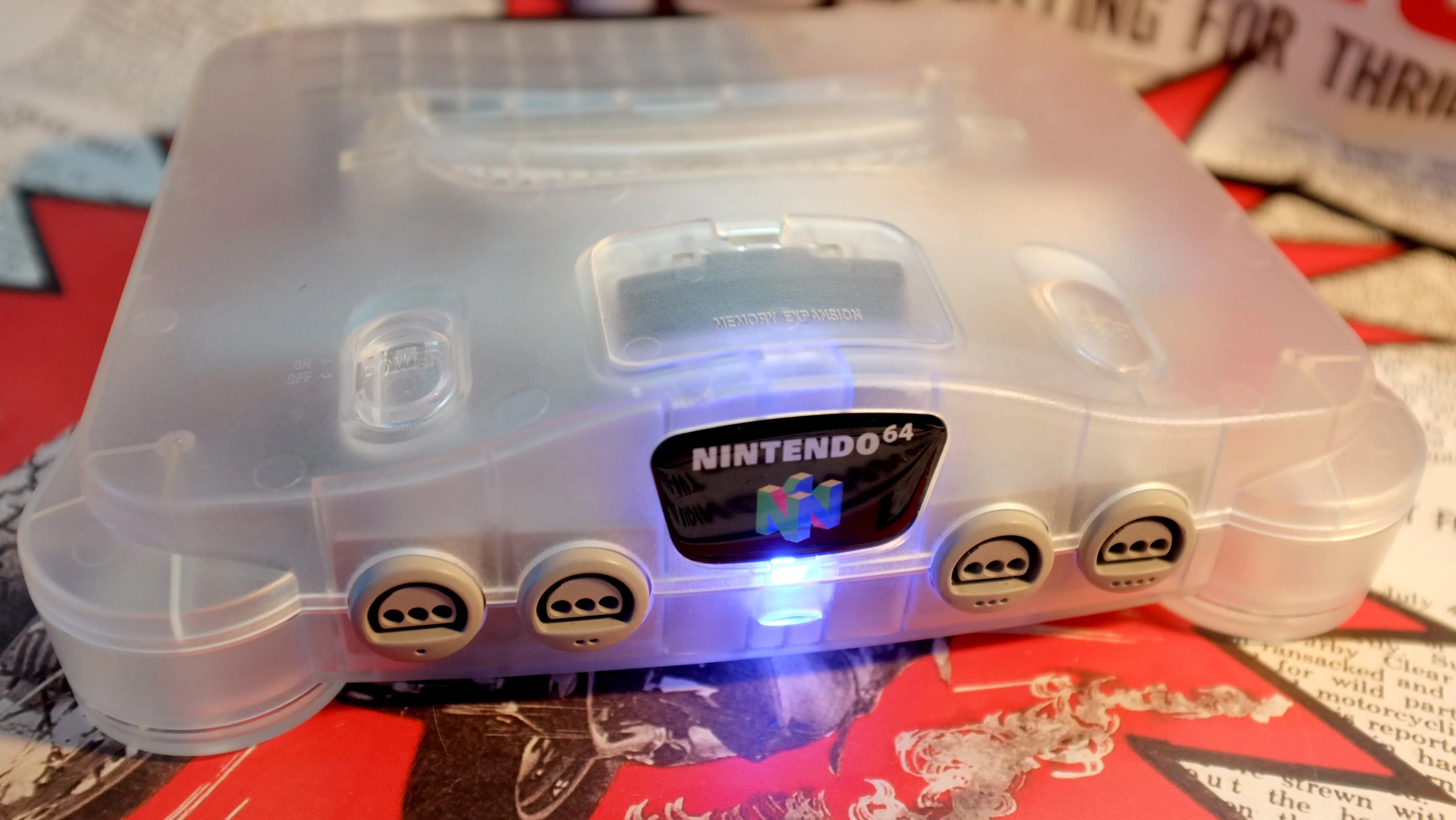 Custom N64 Ice Clear RGB Upgraded Console!