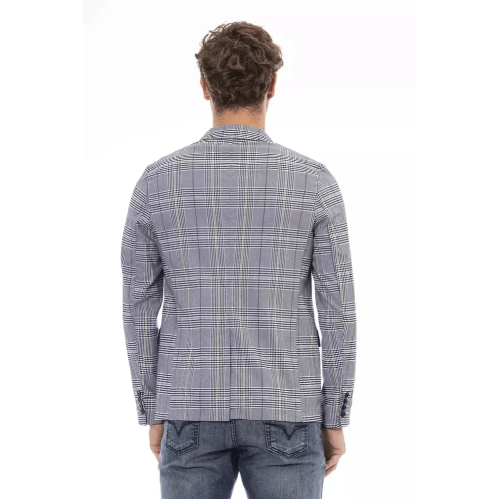 Distretto12 Blue Polyester Blazer