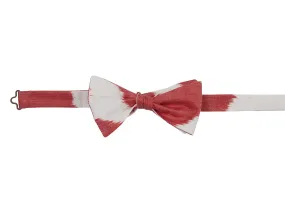 Edgartown Silk Ikat Bow Tie - Red, White