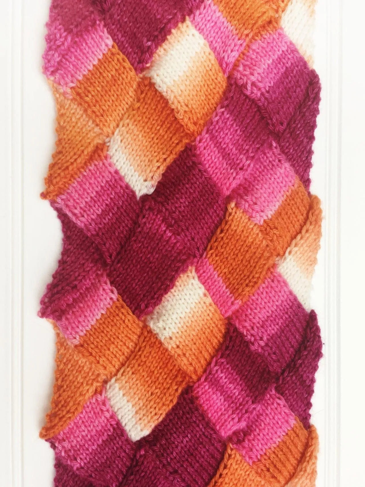 Entrelac Scarf Pattern to Knit