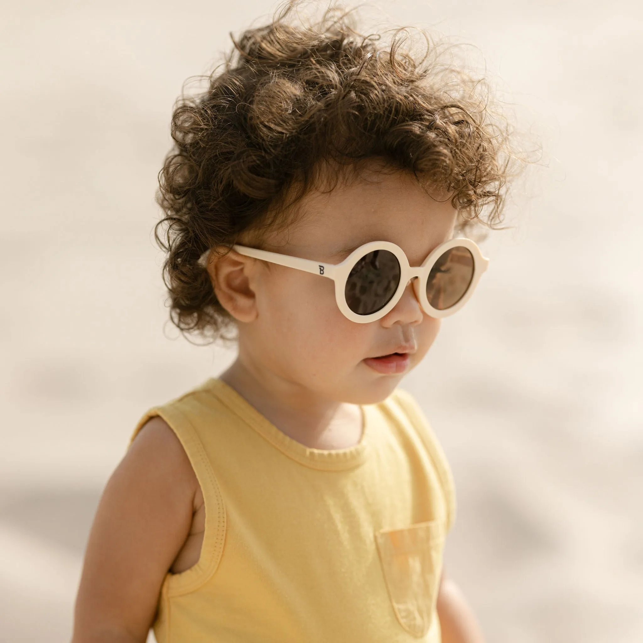 Euro Round Sunglasses | "Sweet Cream"